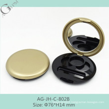 AG-JH-C-802B Cosmetics Packaging Plastic Custom Modern Circular Eye Shadow Box With Mirror
